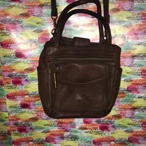 Fossil Brown crossbody bag